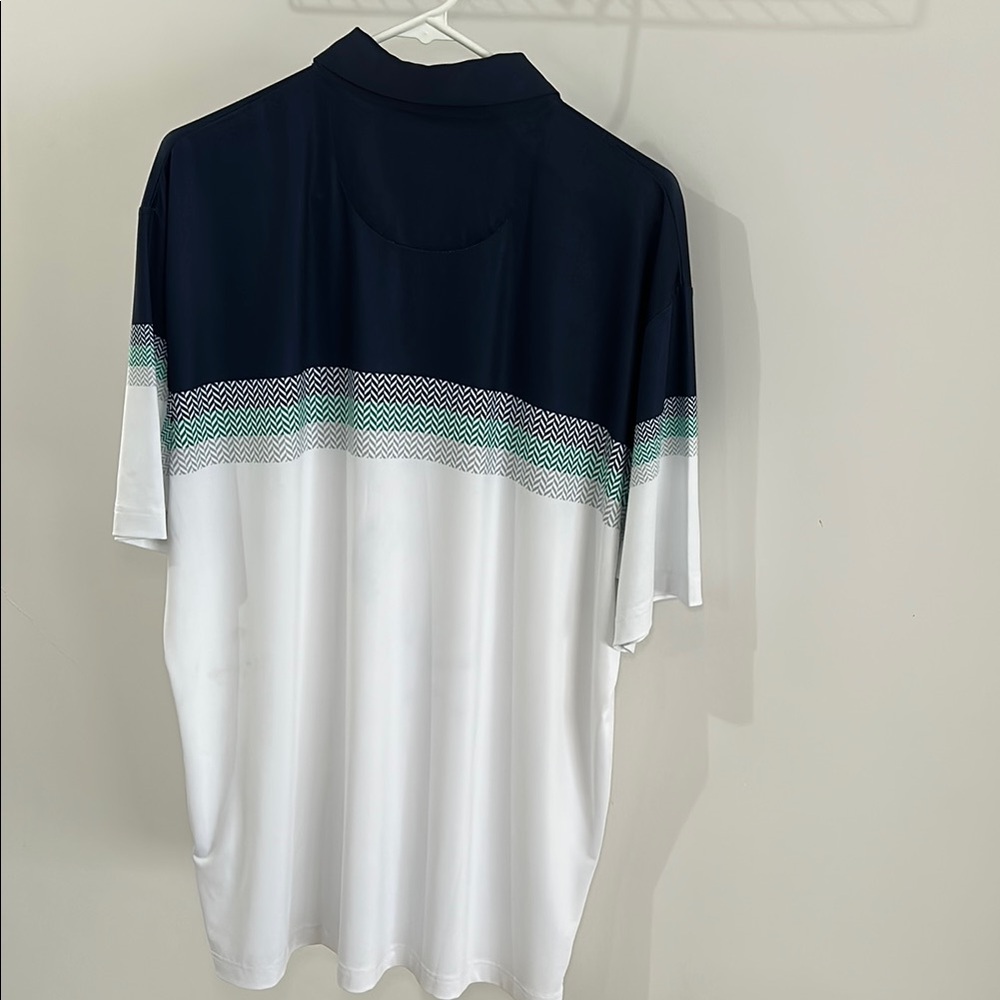 Men's Callaway Navy & White Polo Shirt (Large) - Picture 3 of 5